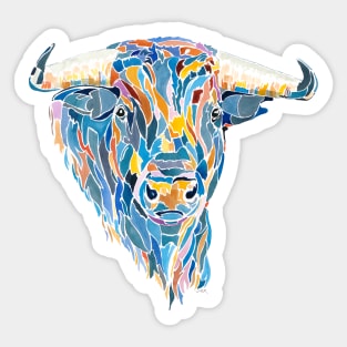 Colorful corrida bull Sticker
